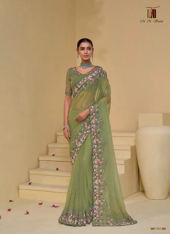 Mn 7500 Designer Saree Wholesale Clothing Distributors In Mumabi