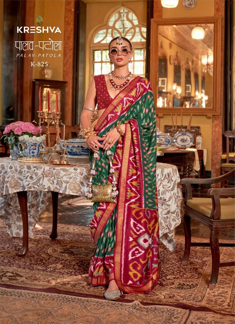 Palav Patola By Kreshva Pv Silk Designer Saree Suppliers In India