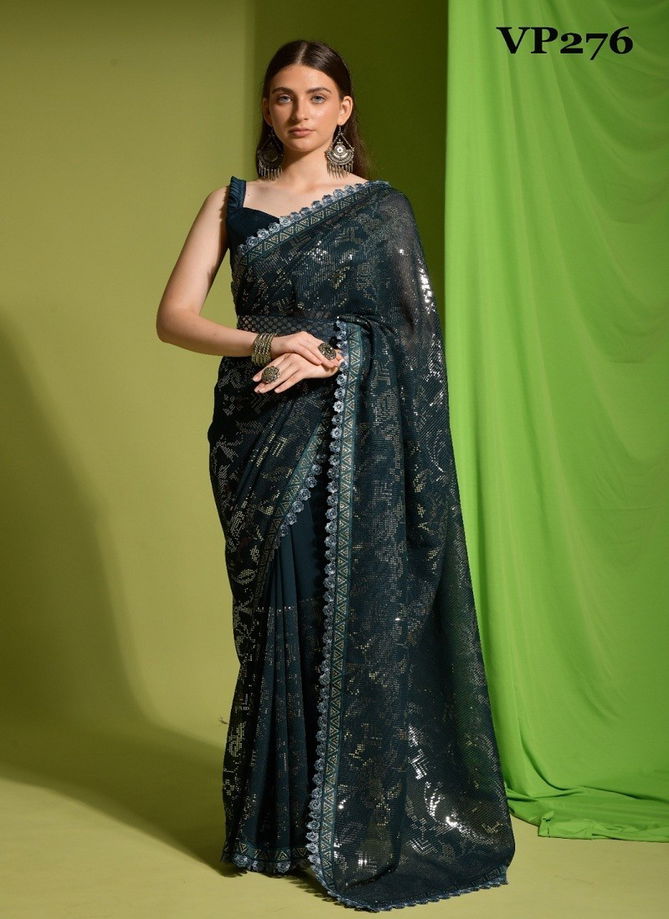 Green Colour Parakh Vol 1 By Fashion Berry Georgette Saree 276