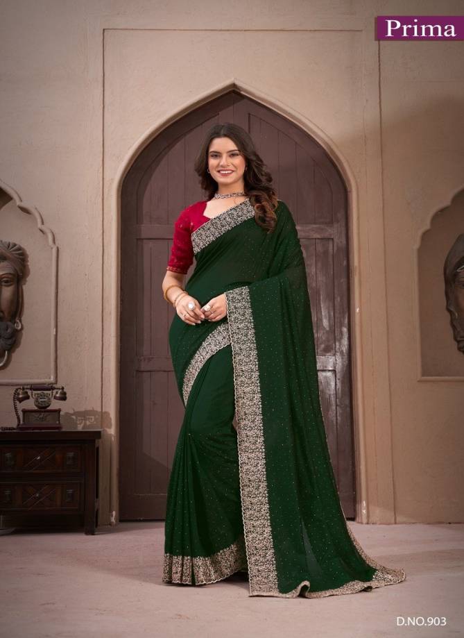 Prima 901 To 908 Vichitra Blooming Party Wear Saree Wholesale Market In Surat