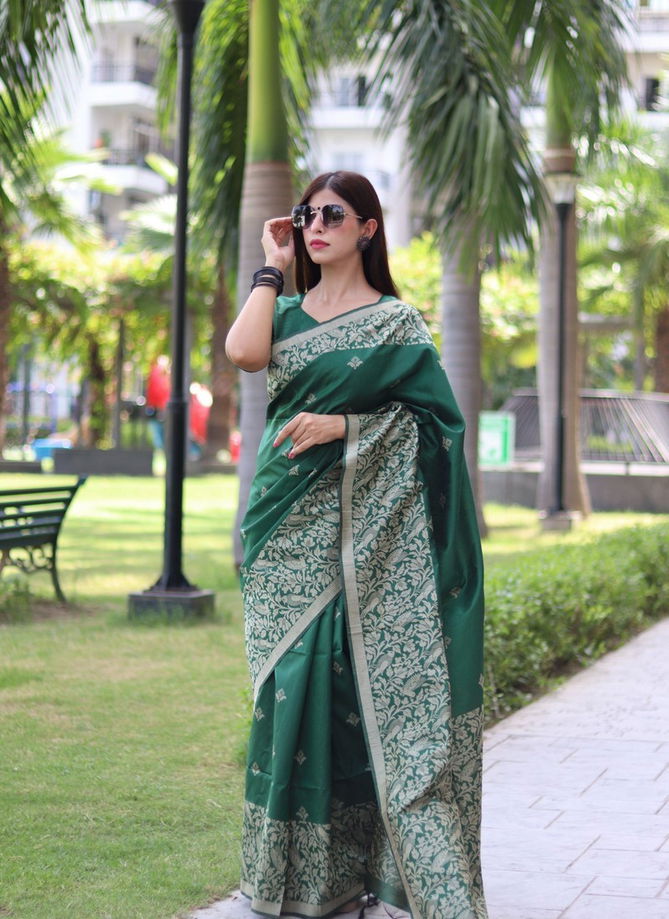 RF Veena Handloom Raw Silk Designer Sarees Wholesale Shop In Surat