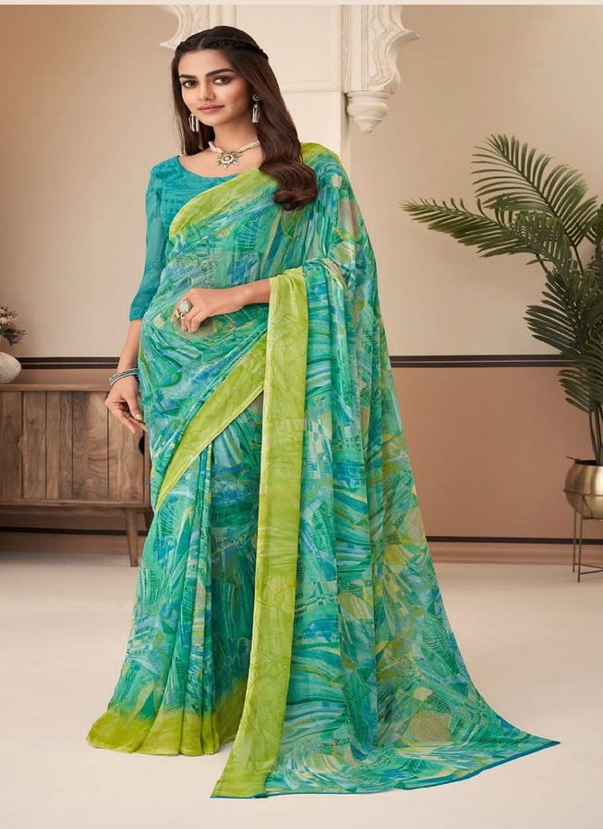 Raga Georgette Vol 7 By Ruchi Smooth Georgette Printed Saree Catalog