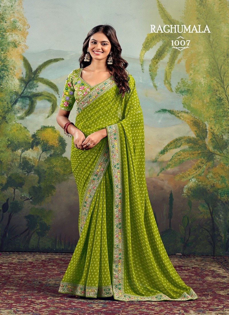 Raghumala By Stavan Georgette Daily Wear Sarees Wholesale Market In Surat