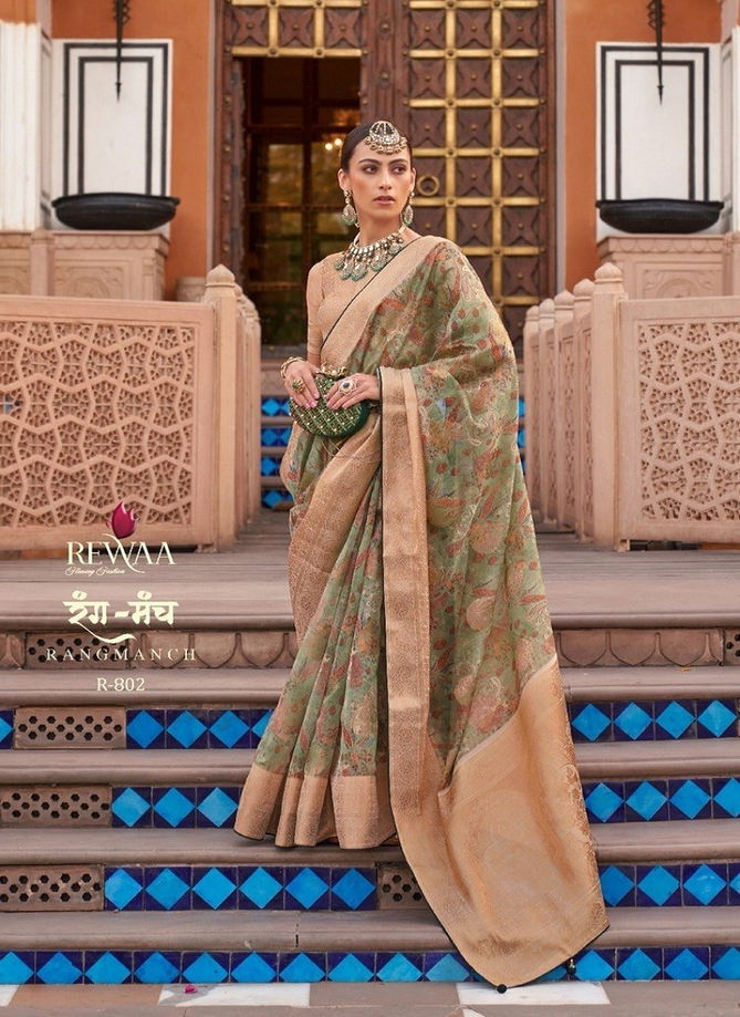 Rangmach By Rewaa Printed Saree Catalog