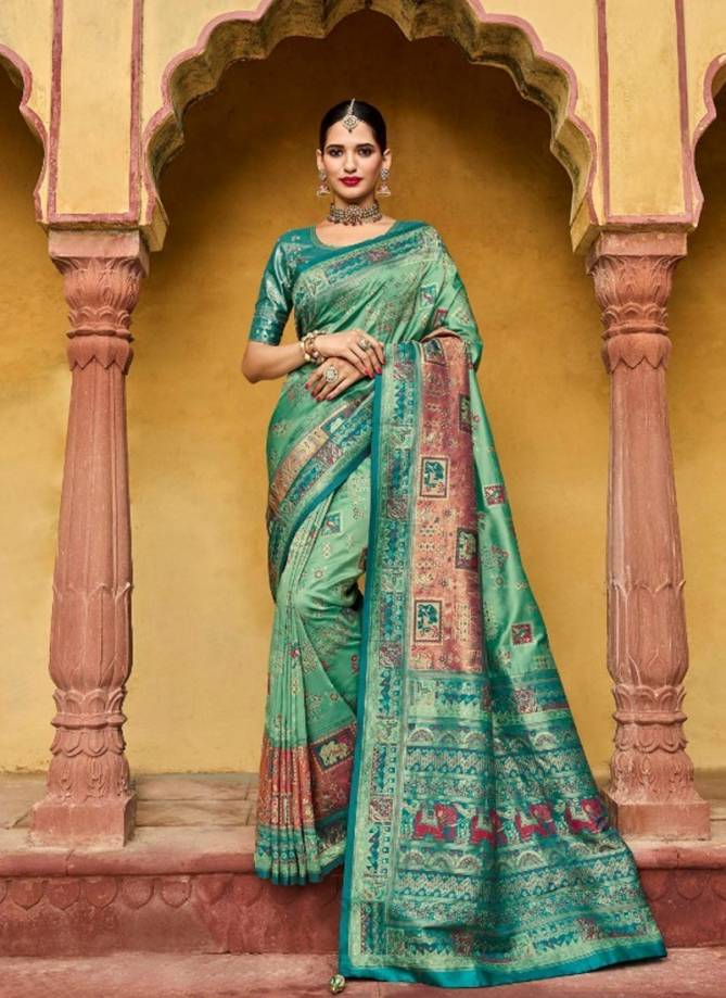 Rutba Vol 5 By Krishna Gokul Silk Sarees Catalog