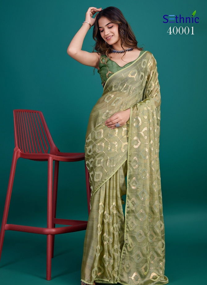 Saamya By Sethnic Glass Zari Designer Saree Orders In India