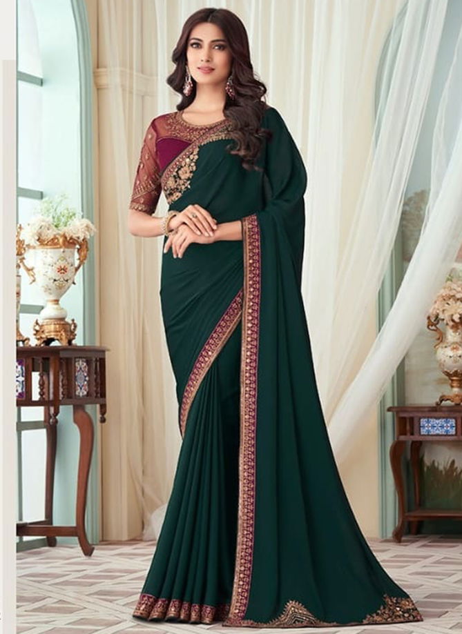 Silver Screen Hit Design 27002 Designer TFH Wholesale Party Wear Sarees Catalog