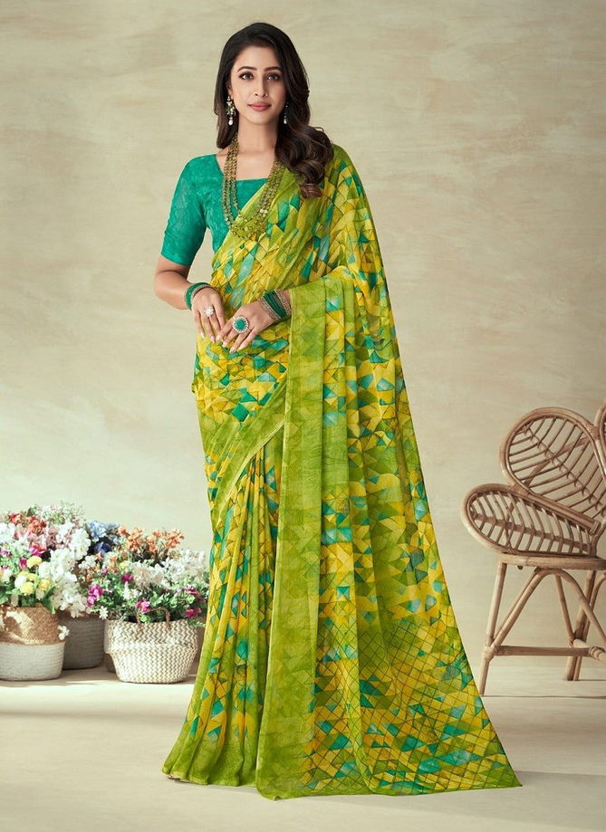 Star Chiffon 128 Edition By Ruchi Daily Wear Chiffon Saree Catalog