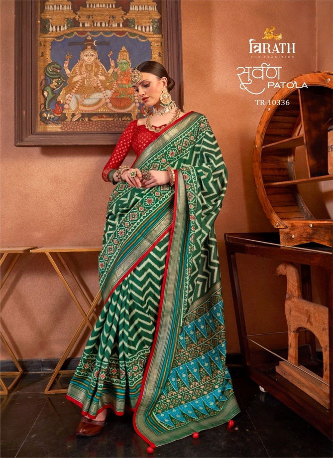 Suwarna Patola By Tirath Mercerized Sigma Silk Occasion Wear Wholesale Saree In India