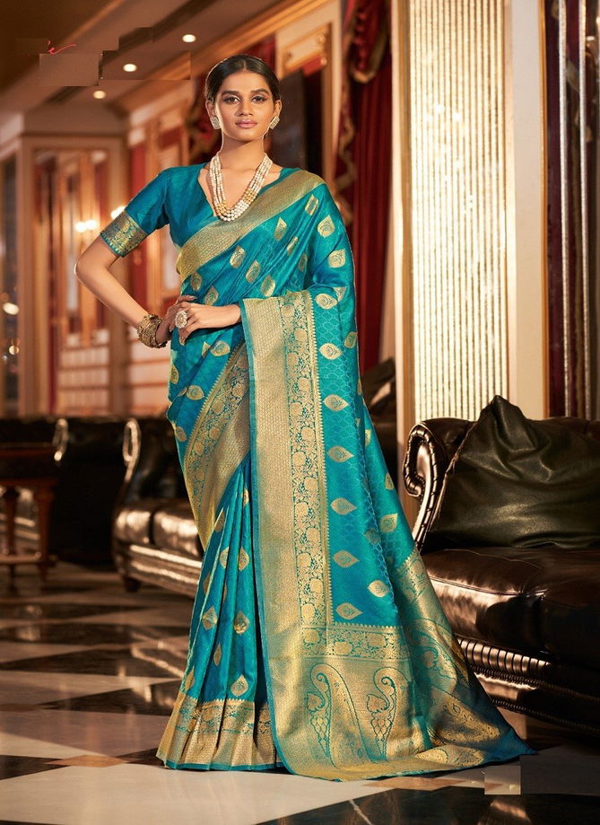 Swarna 22001 To 22006 By The Fabrica Silk Saree Catalog