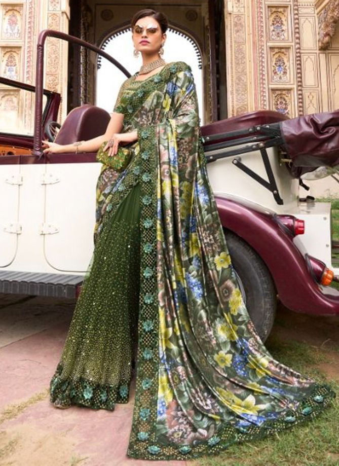 Swarovski Vol 5 Designer Wholesale Party Wear Sarees