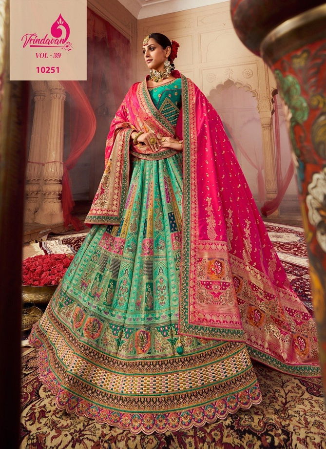 Vrindavan Vol 39 By Royal Banarasi Silk Designer Lehenga Choli Catalog