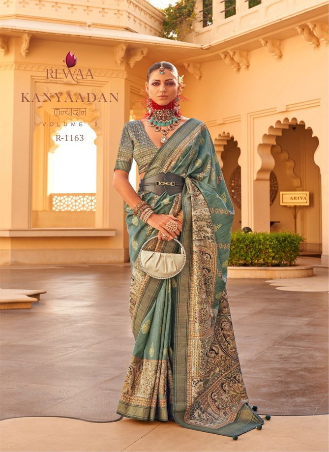 kanyaadan Vol 2 By Rewaa Printed Desginer Sarees Surat Wholesale Market