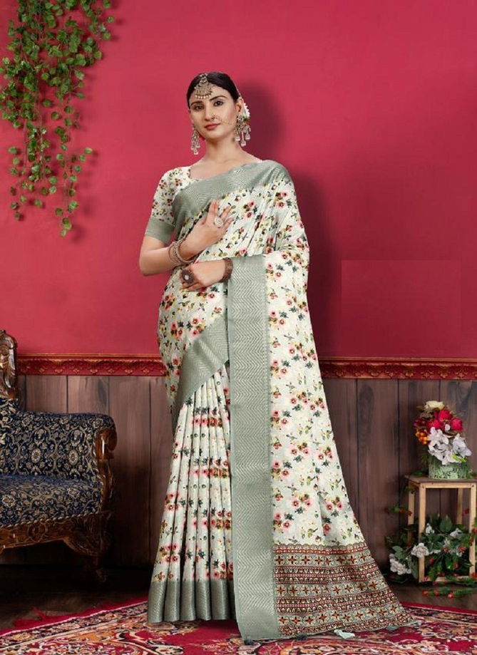 Green Heritage Digital Vol 10 By Mintorsi Printed Sarees Catalog 1004