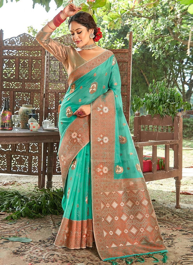 Green Mahotsav By Sangam Printed Sarees Catalog 1006