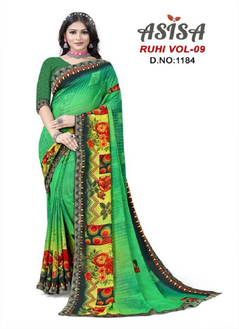 Ruhi Vol 9 By Asisa Printed Daily Wear Saree Catalog