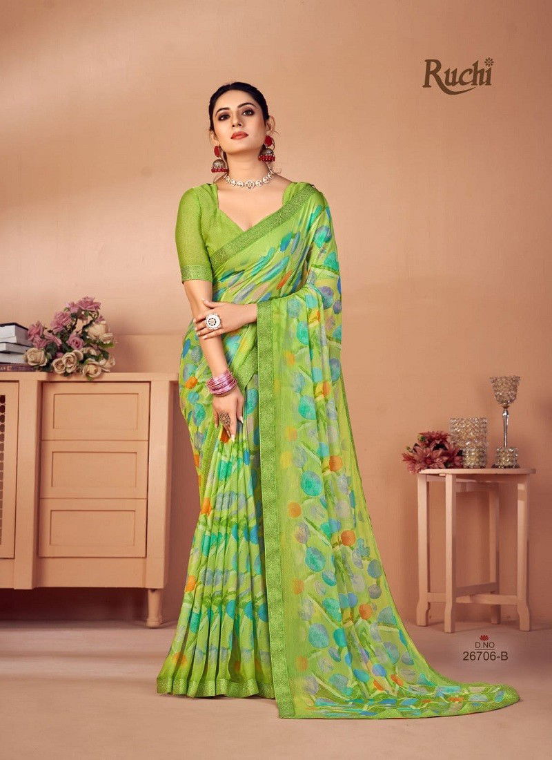 Simaya 20th Edition By Ruchi Chiffon Saree Catalog