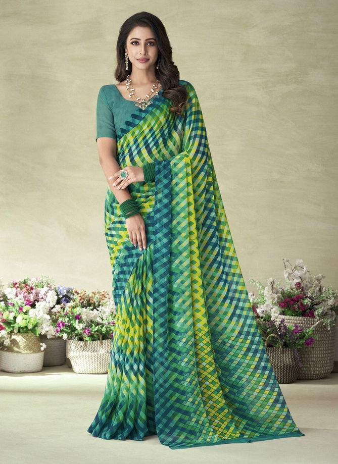 Star Chiffon 128 Edition By Ruchi Daily Wear Chiffon Saree Catalog