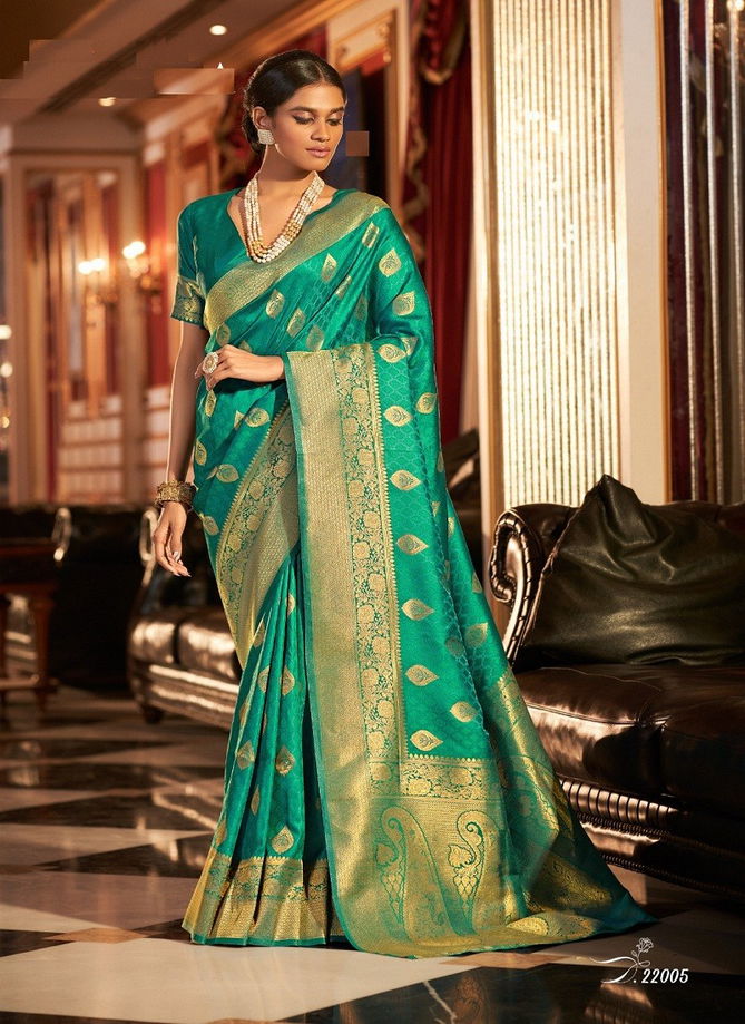 Swarna 22001 To 22006 By The Fabrica Silk Saree Catalog