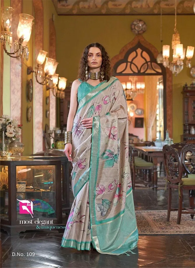 Story By Sasural Wedding Wear Printed Soft Banarasi Silk Saree Wholesale Online