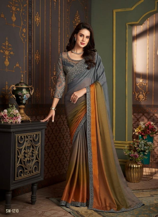 Sandalwood Vol 12 By Tfh Chiffon Party Wear Saree Catalog