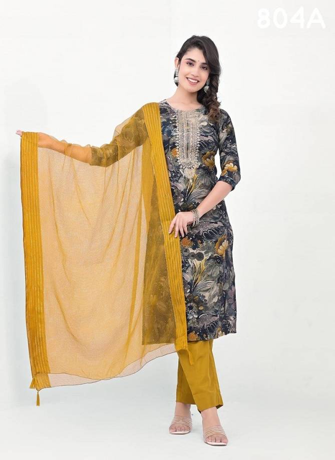 Label Khoj 804 A To 804 D Modal Bulk Kurti With Bottom Dupatta Orders In India