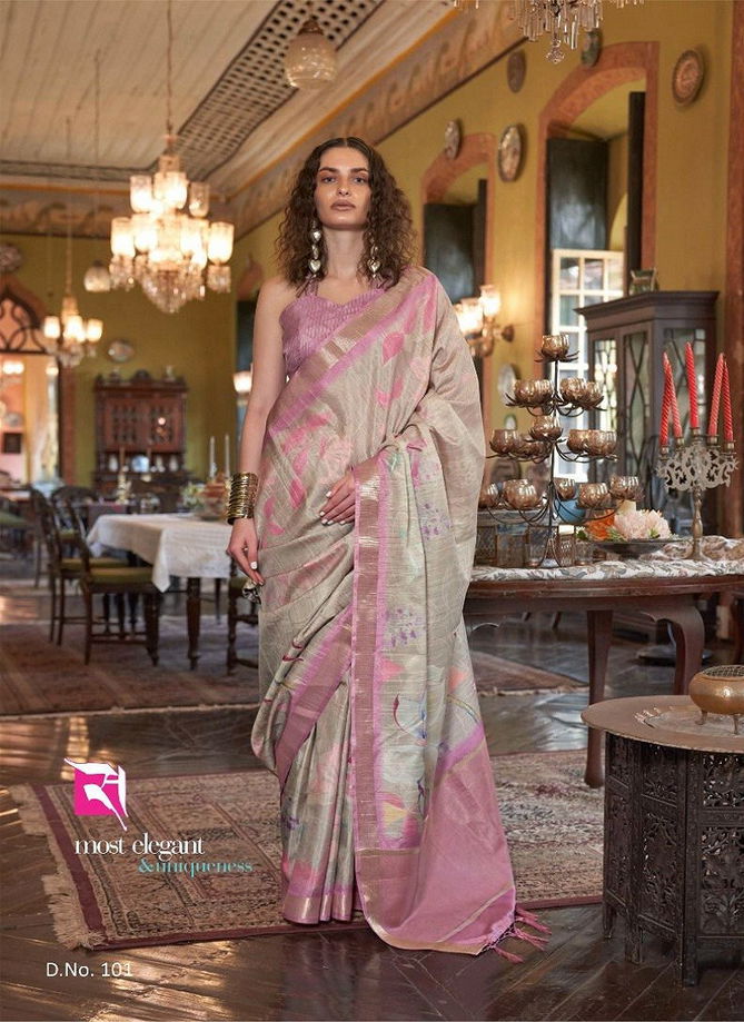 Story By Sasural Wedding Wear Printed Soft Banarasi Silk Saree Wholesale Online