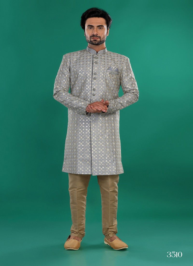 1646 1 Wedding Wear Mens Indo Western Suppliers In India