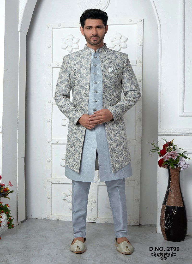 Function Wear Indo Western Mens Jacket Set Wholesale Shop In Surat