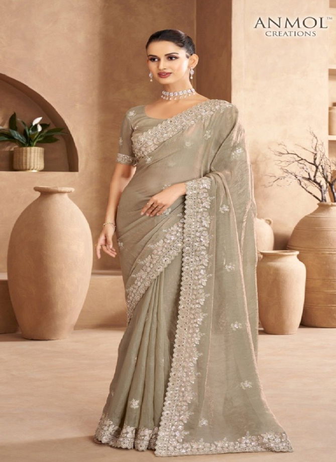 Jade By Anmol Fendi Satin Party Wear Saree Orders In India