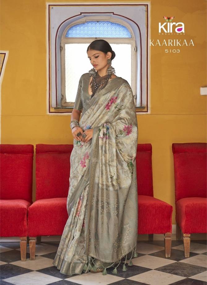 Kaarika By Kira Soft Cotton Silk Printed Saree Orders In India