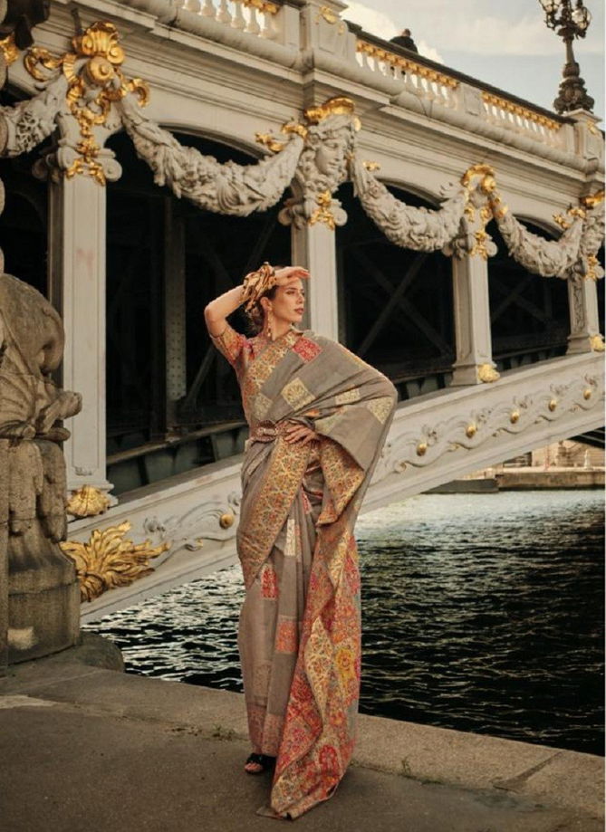 Khadija Silk By Rajtex Silk Kashmiri Pallu Designer Saree Catalog