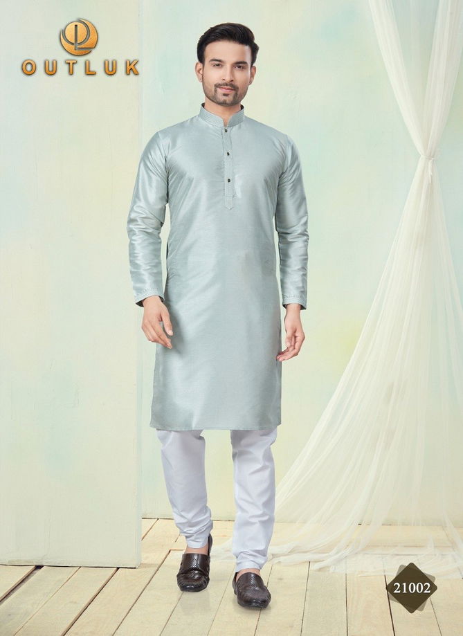 Outluk Wedding Collection Vol 21 Pure Silk Mens Wholesale Kurta Pajama Manufacturers