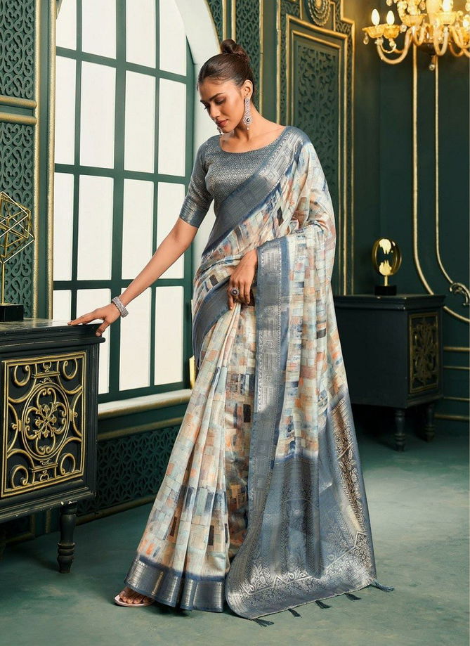 Pranalika Silk By Rajpath Foil Printed Modal Cotton Designer Saree Orders in India