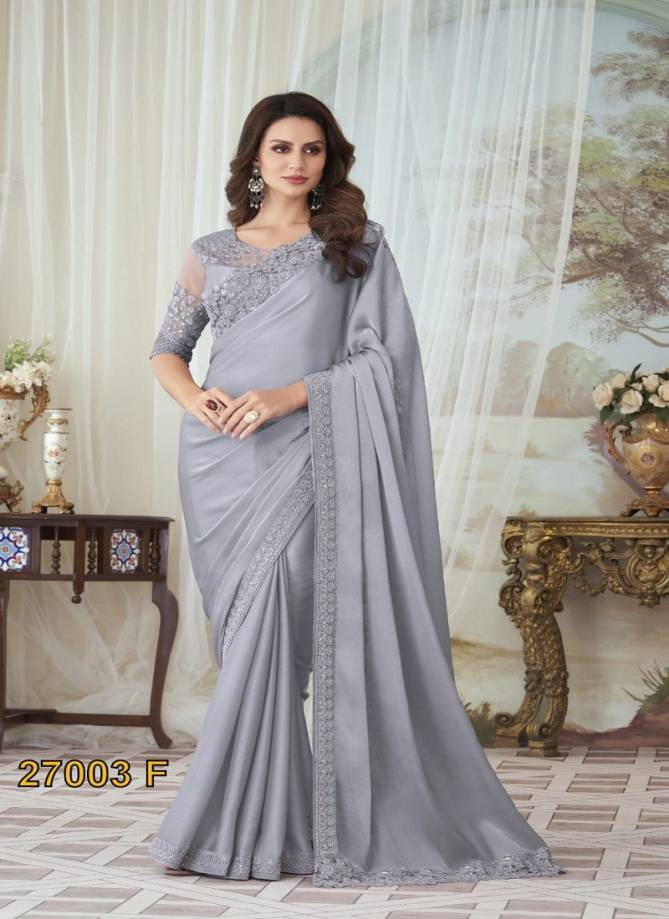 Silver Screen 27003 By Tfh Glorious Silk Designer Saree Wholesale Online