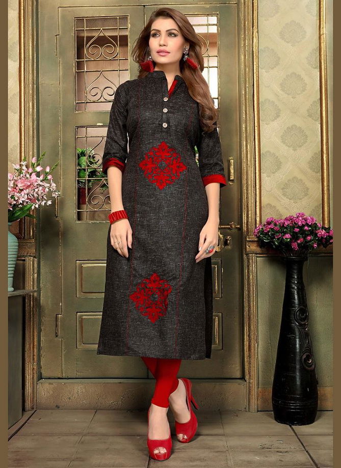 Khadi Cotton Straight Cut Long Kurtis Collection