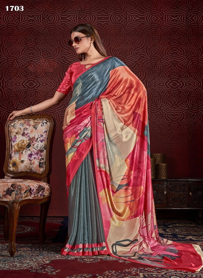 Hanoi By Jivora Crepe Digital Printed Casual Wear Saree Wholesale Online