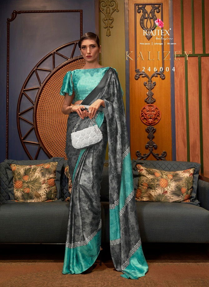 Kalizey By Rajtex Printed Japan Crepe Saree Suppliers In India