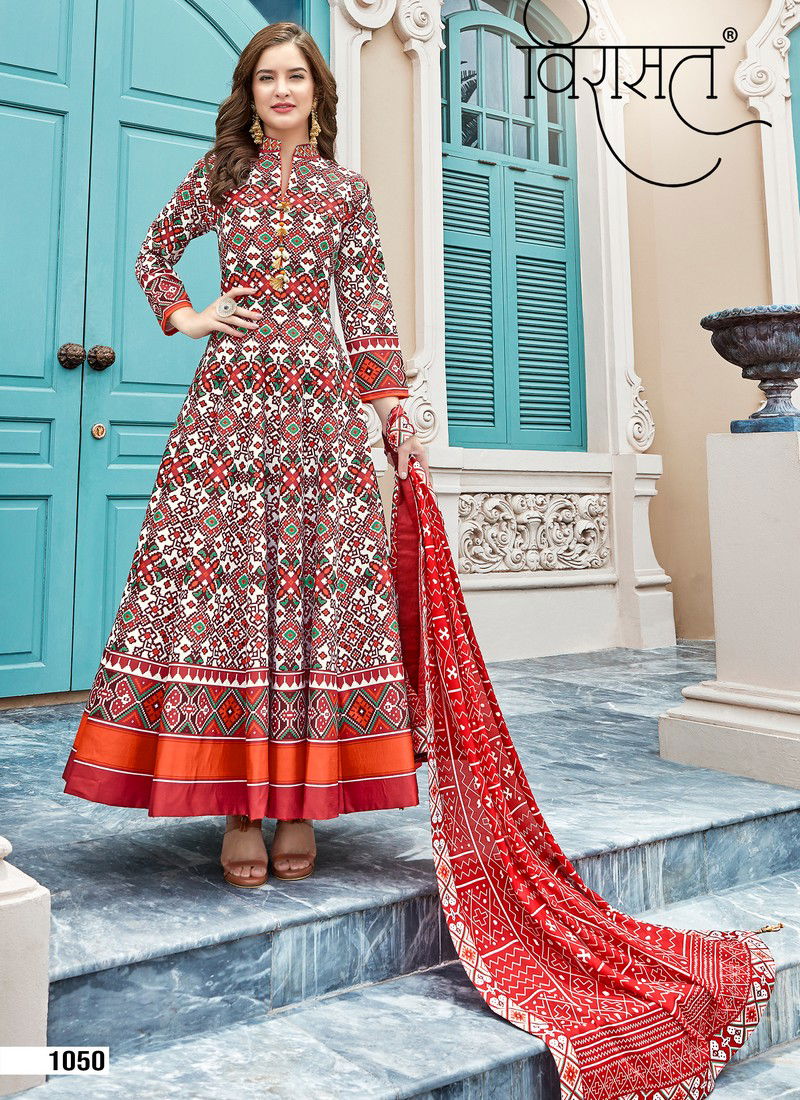 Virasat Vol 11 Latest Heavy Designer Handwork with Traditional Patola Print Partywera Salwar Suit Collection 