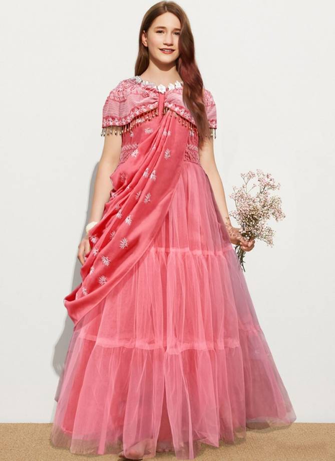 Janvi Designer Gown Wholesale Girls Wear Catalog
