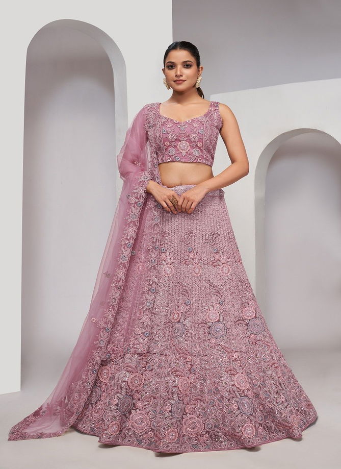 KF 458 To KF 468 By Kesar Fab Function Wear Soft Net Lehenga Choli Wholesale Shop In Surat