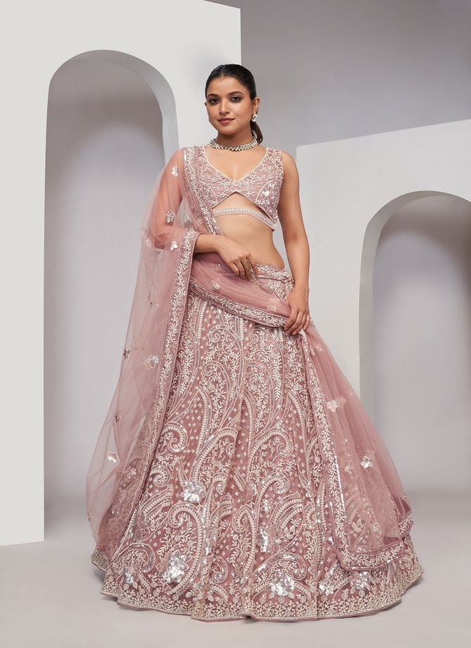 KF 458 To KF 468 By Kesar Fab Function Wear Soft Net Lehenga Choli Wholesale Shop In Surat