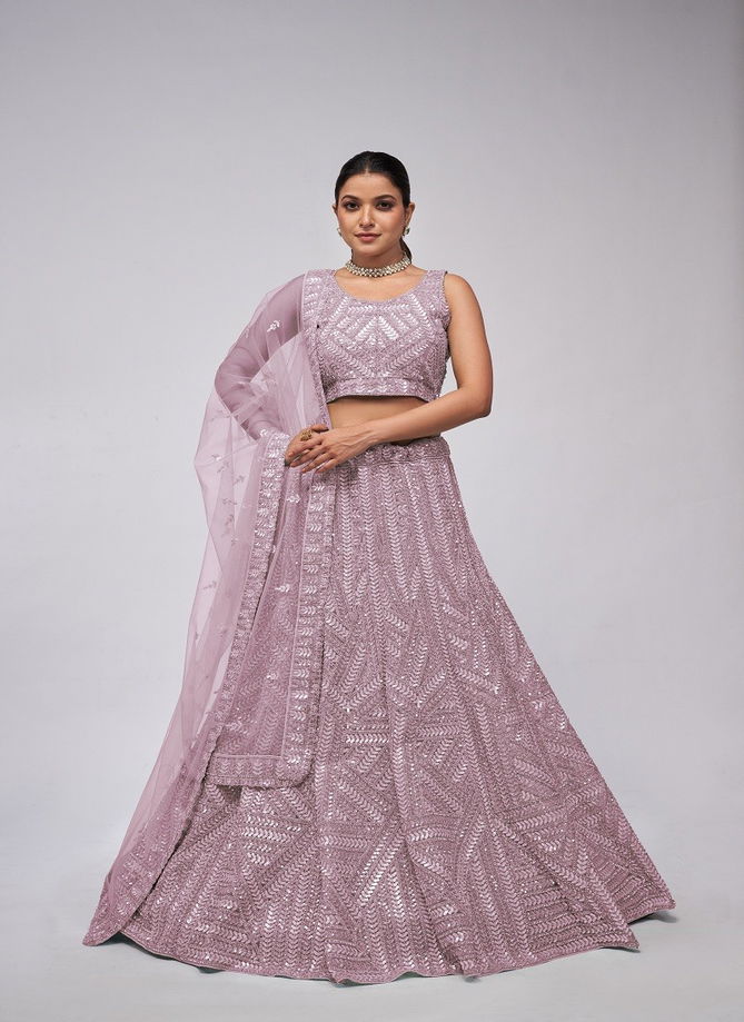 KF 435 To KF 444 By Kesar Fab Party Wear Soft Net Lehenga Choli Orders In India