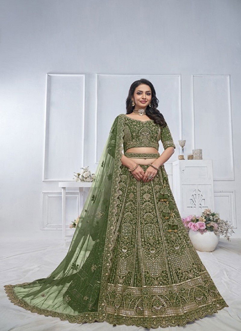 KF 12 To KF 415 By Kesar Fab Soft Net Function Wear Designer Lehenga Choli Orders In India