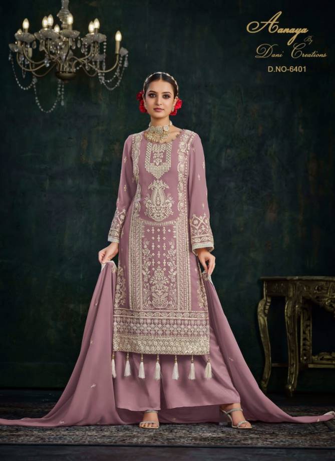 Lavender Colour Aanaya Vol 164 By Twisha Designer Salwar Suit Catalog 6401