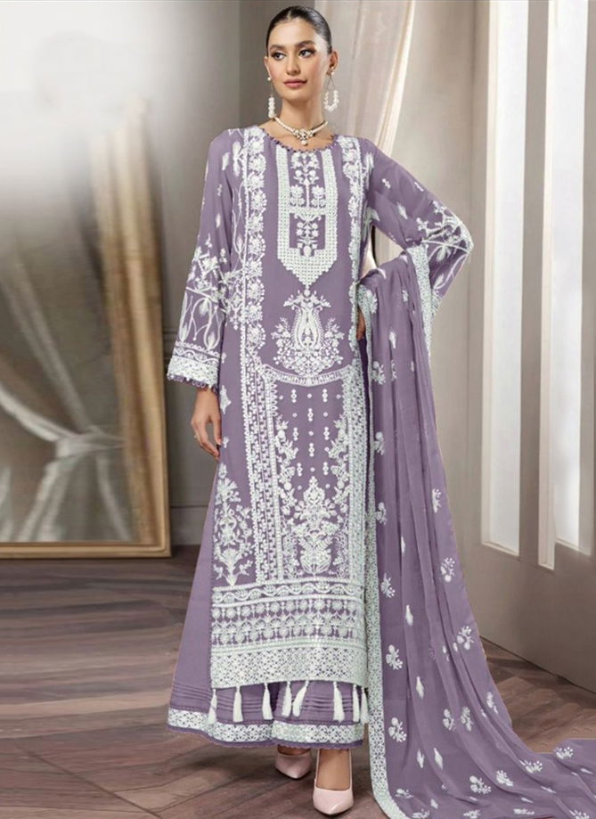 Lavender Colour DS 158 Colours Wholesale Party Wear Sharara Suit Catalog 158 D