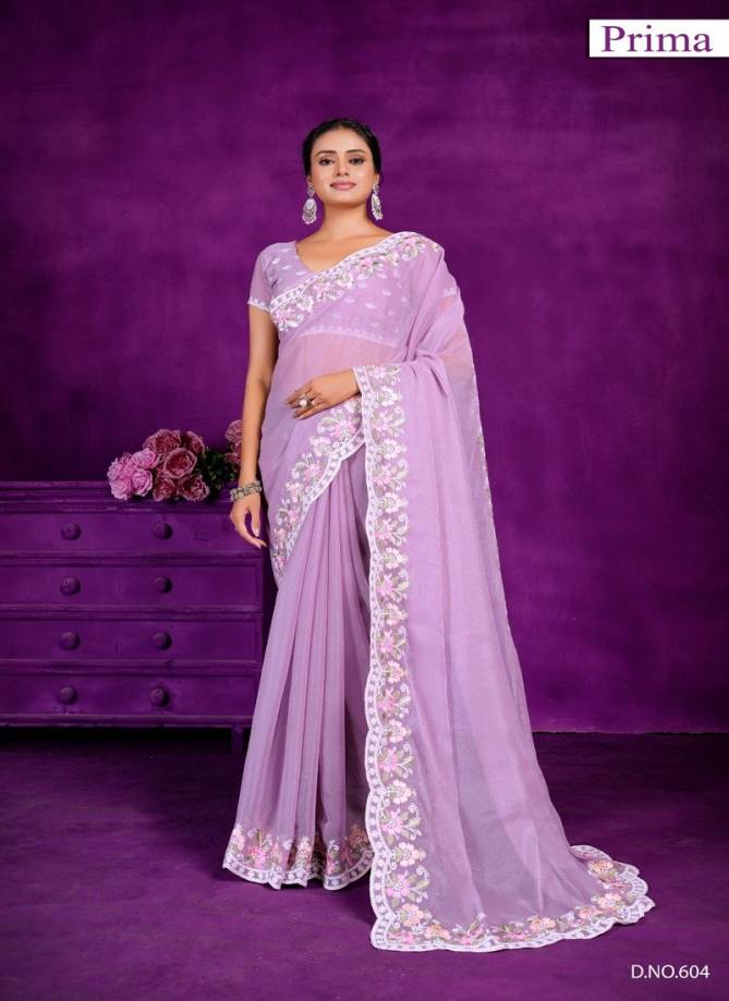 Prima 601 TO 605 Simar Party Wear Saree Wholesale Clothing Suppliers In India