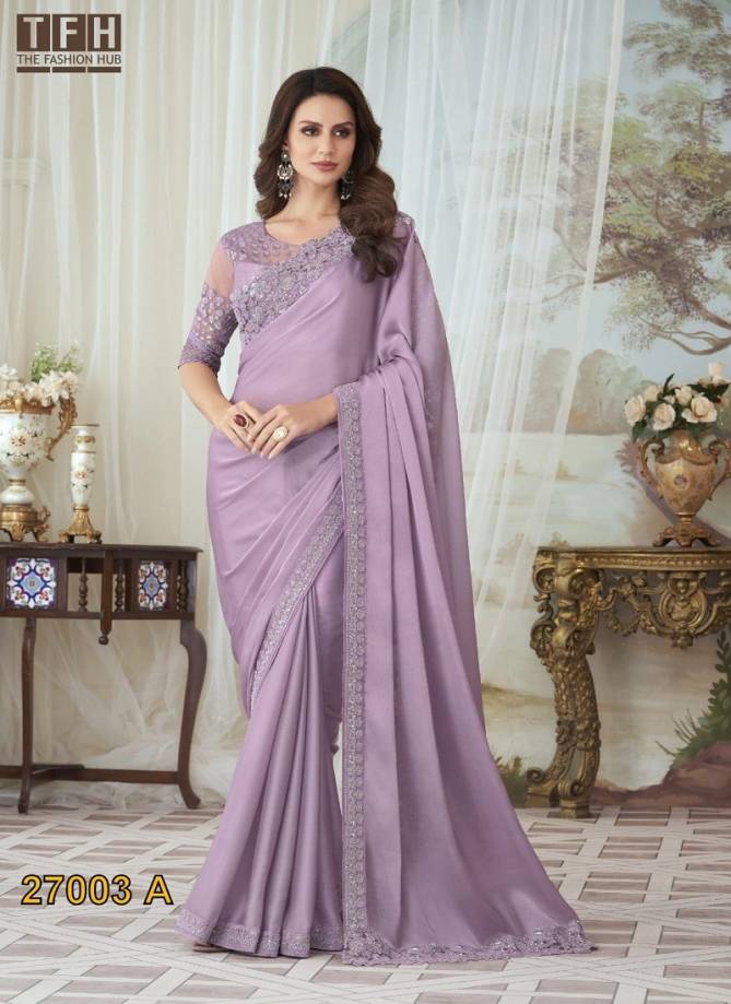 Silver Screen 27003 By Tfh Glorious Silk Designer Saree Wholesale Online