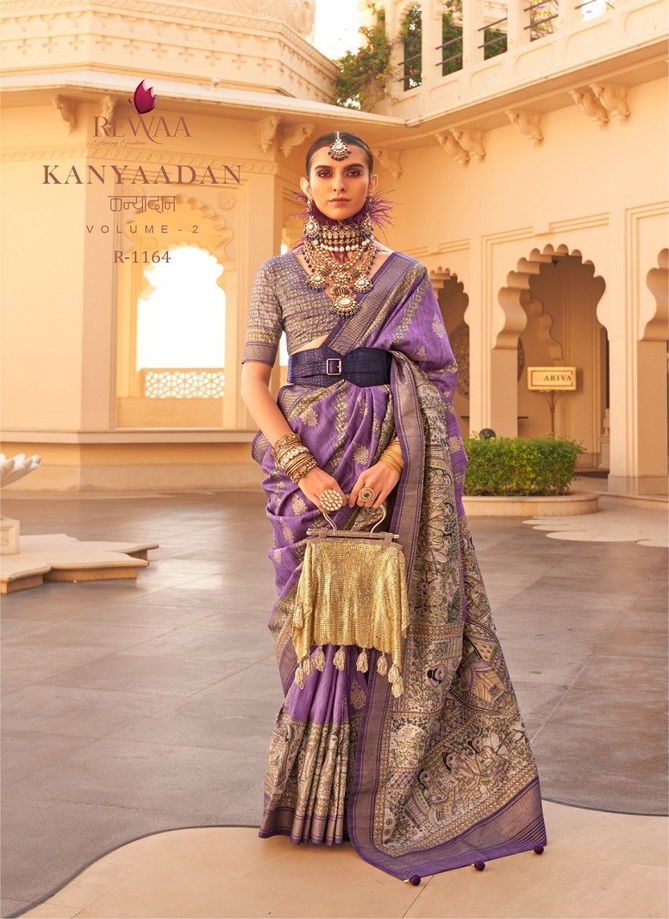 kanyaadan Vol 2 By Rewaa Printed Desginer Sarees Surat Wholesale Market