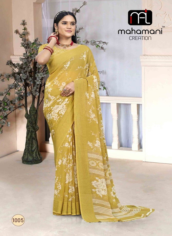 Jaya Vol 1 By Mahamani Creation Printed Saree Wholesalers In Delhi